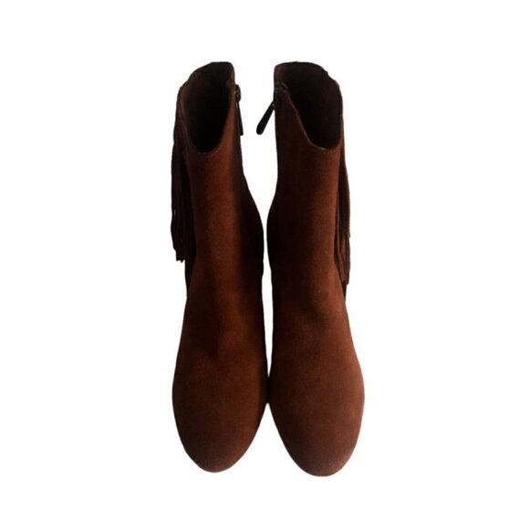Charles by Charles David Boulder Brown Fringe Boot 7.5 - Picture 2 of 8